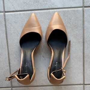 Clarks Women's Tan Leather Heels